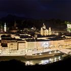 Salzburg Altstadt bei Nacht