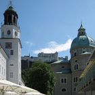 Salzburg auf dem Mozartplatz: Landesregierung - Festung - Dom