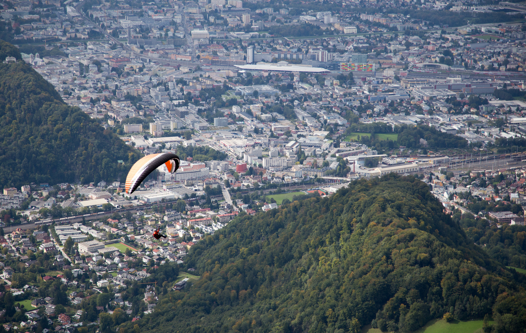 Salzburg aus der Vogelperspektive