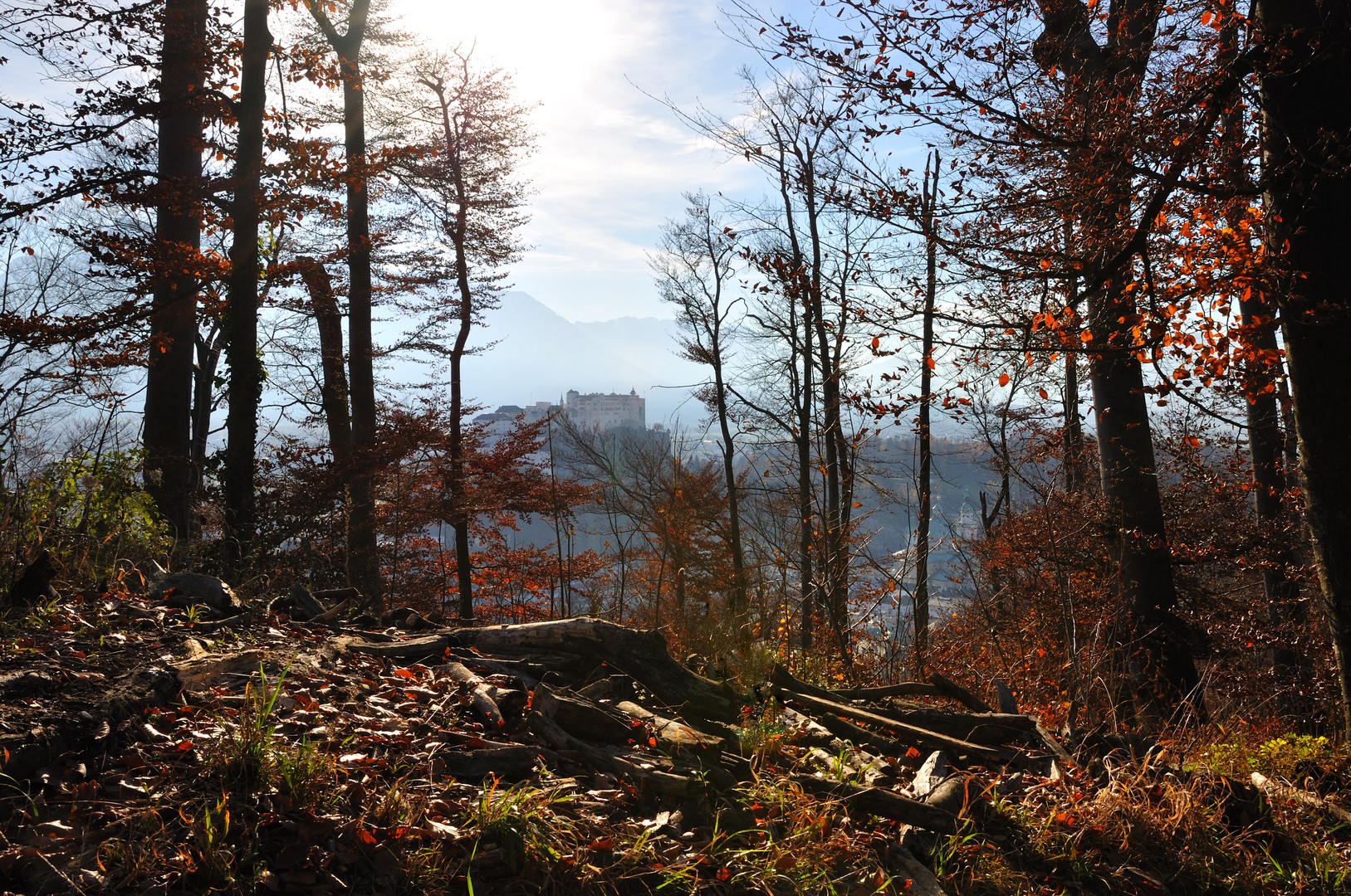 Salzburg aus Kapuzinerberg Herbst