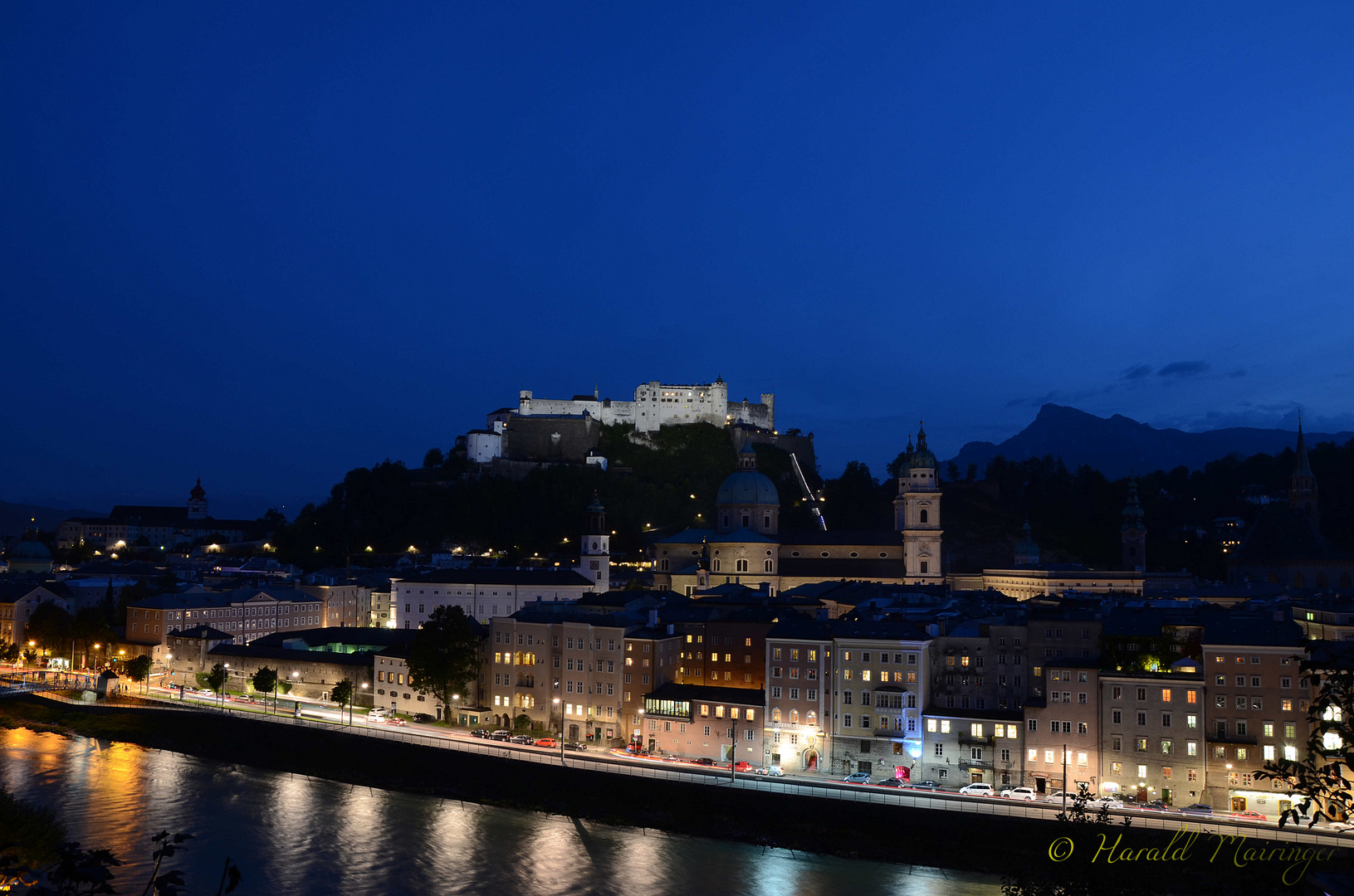 Salzburg bei Abendstimmung