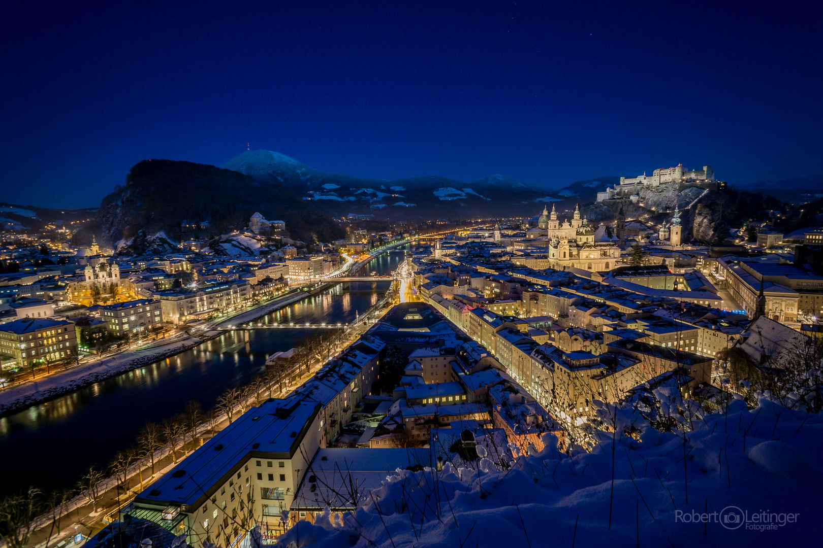 Salzburg bei Nacht