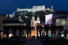 Salzburg bei Nacht