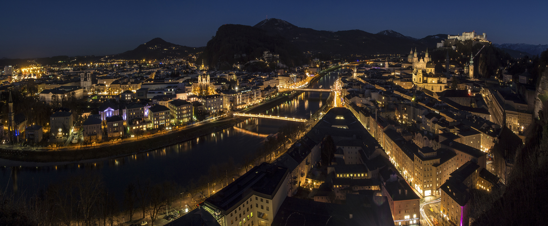 Salzburg bei Nacht