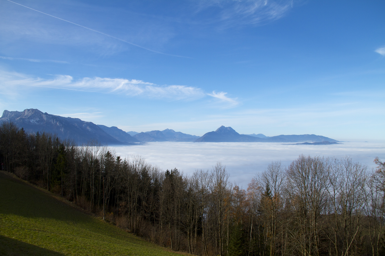 Salzburg bei Nebel