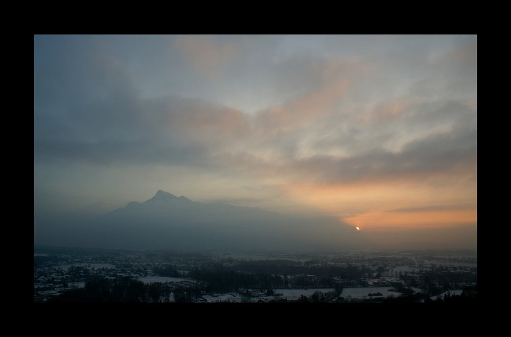 Salzburg bei Sonnenuntergang