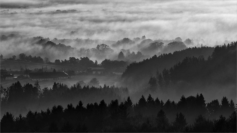 Salzburg im Nebel