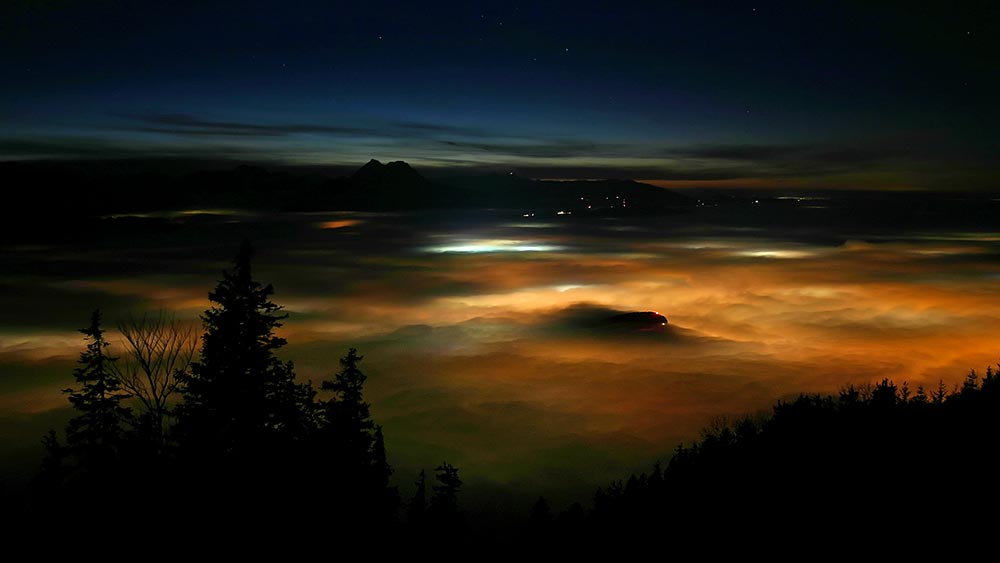 Salzburg im Nebel