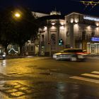 Salzburg Landestheater bei Nacht