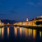 Salzburg mit Blick auf die Staatsbrücke