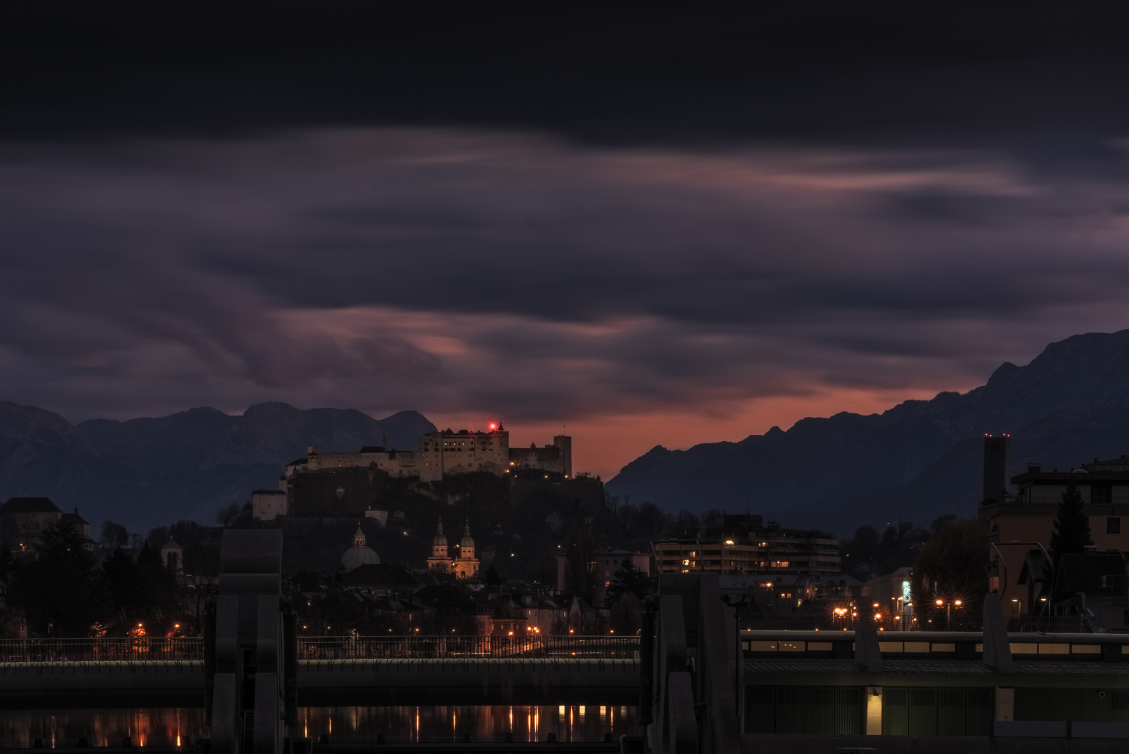 Salzburg mit dem Kraftwerk