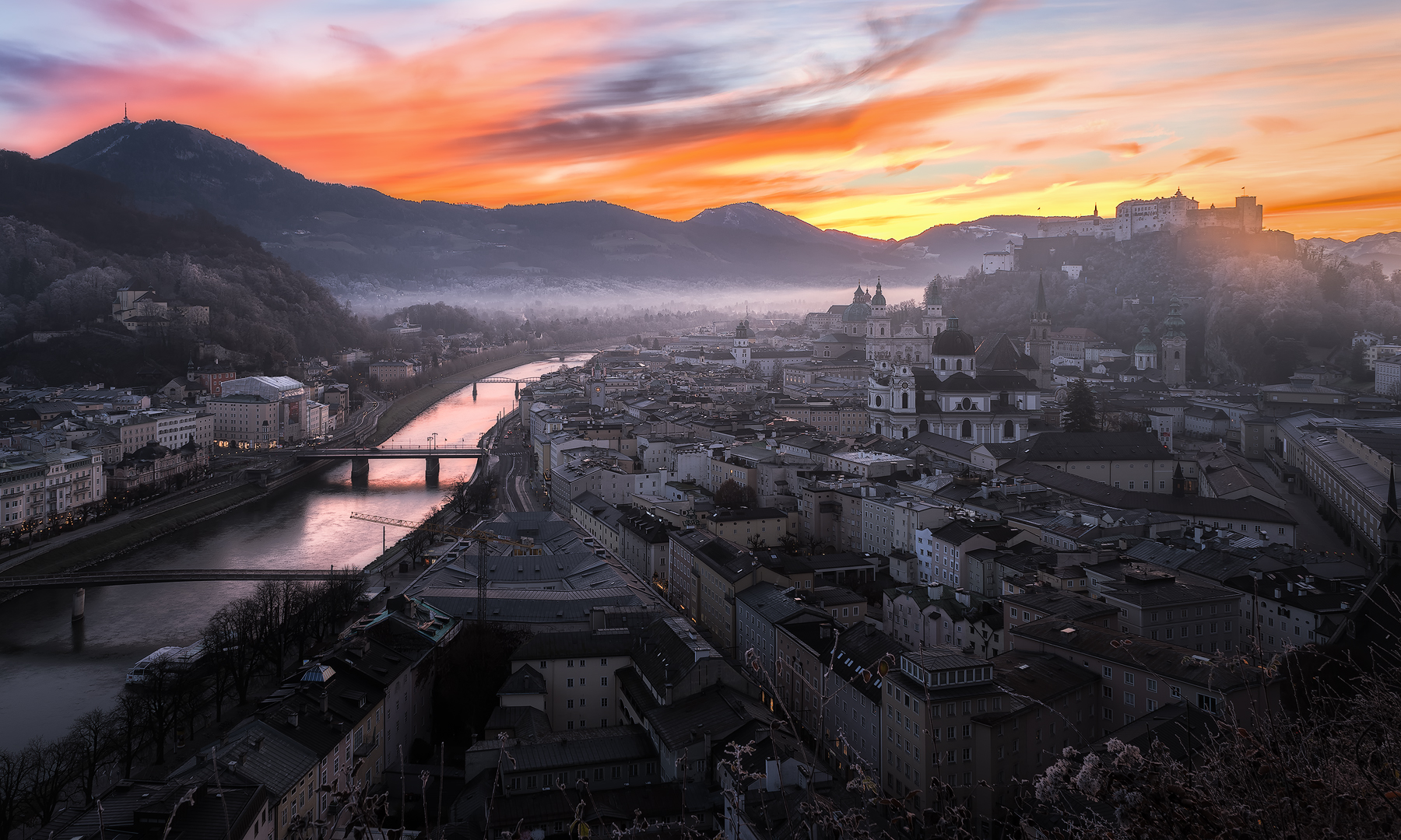 Salzburg Neu Sonnenaufgang