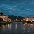 Salzburg Panorama Blick zur Staatsbrücke Altstadt