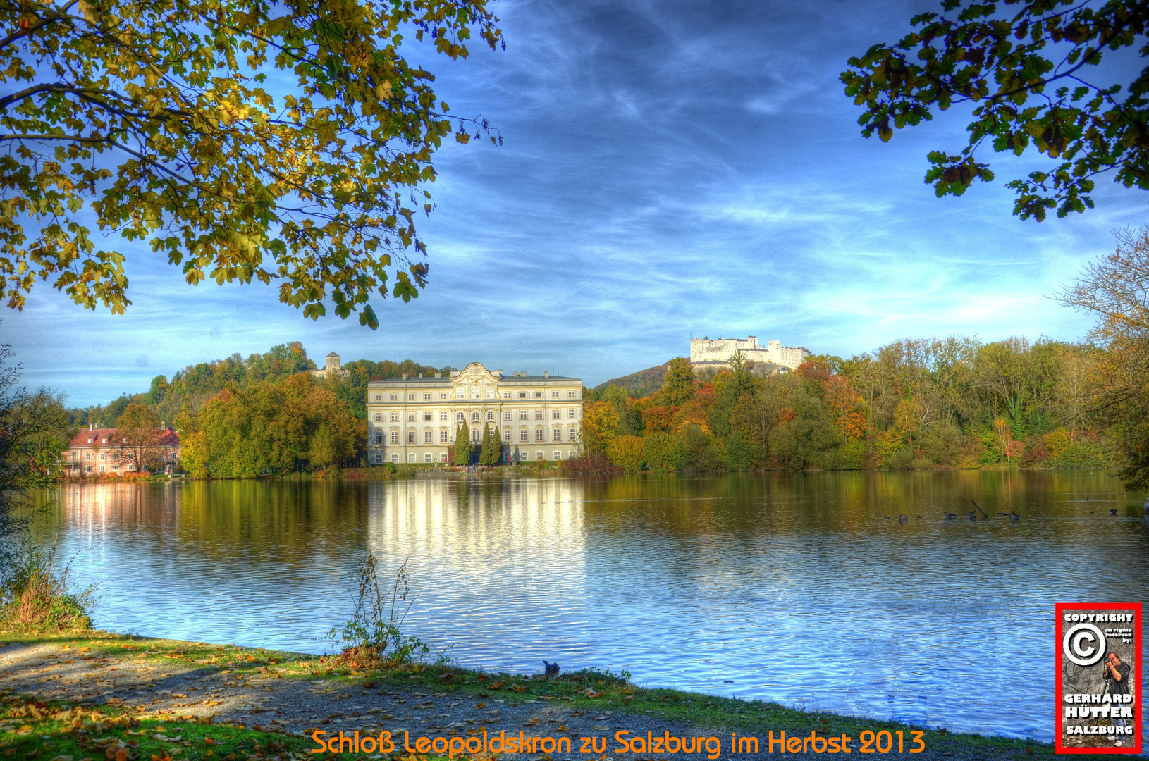 Salzburg - Schloß Leopoldskron mit Weiher