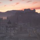 Salzburg Sonnenaufgang Nebel