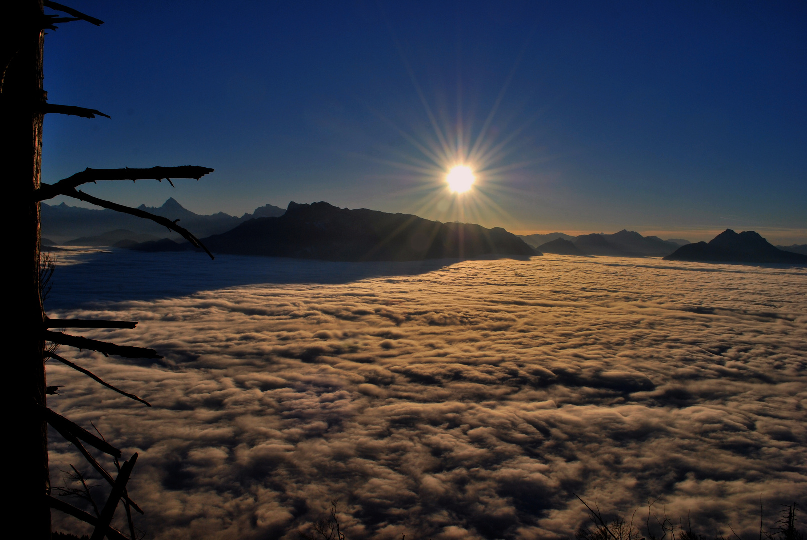 Salzburg unter Wolken