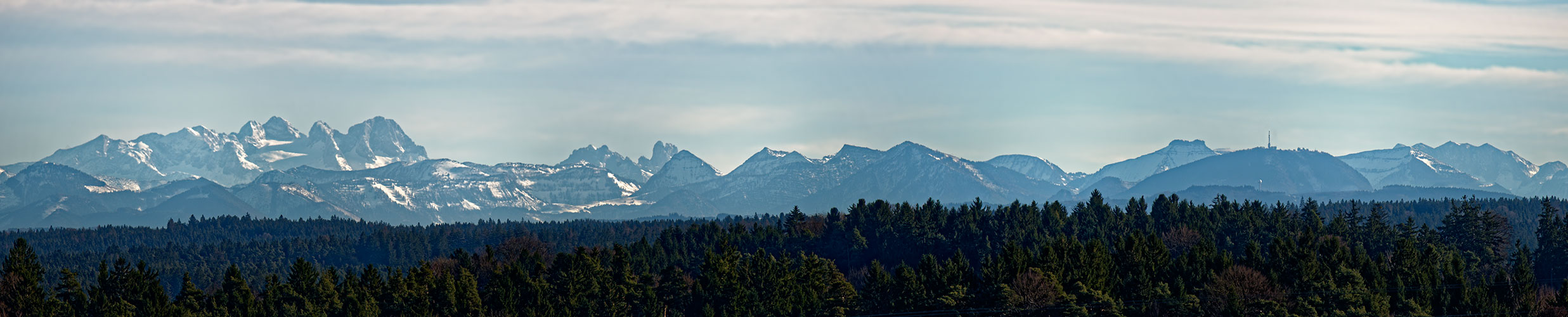 Salzburger Alpen von Burghausen