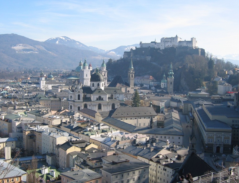 Salzburger Altstadt mit Festung Hohensalzburg