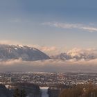 Salzburger Bergpanorama in der Früh