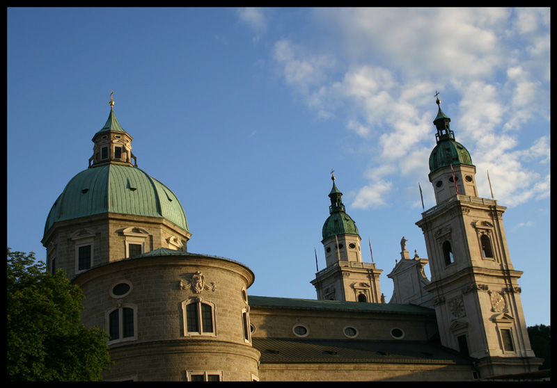 Salzburger Dom in der Abendsonne