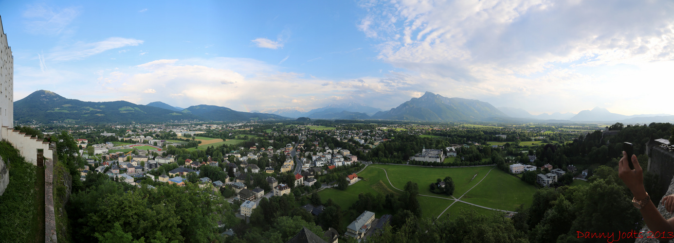 salzburger panaramabild vom Gebirge