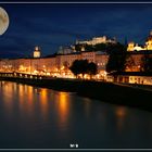 SalzburgerAltstadt bei Vollmond