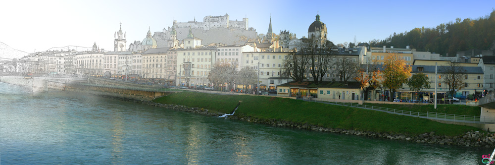 SalzburgPanorama zum fertig malen!