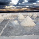 Salzgewinnung im Salar de Uyuni-Bolivien