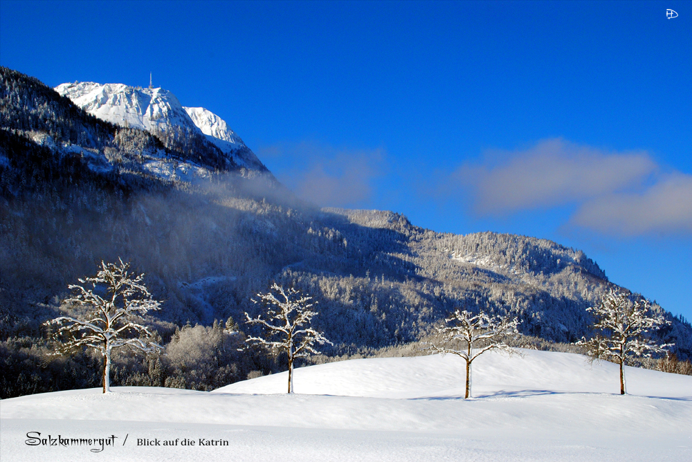 Salzkammergut - Bad Ischl, Blick auf die Katrin