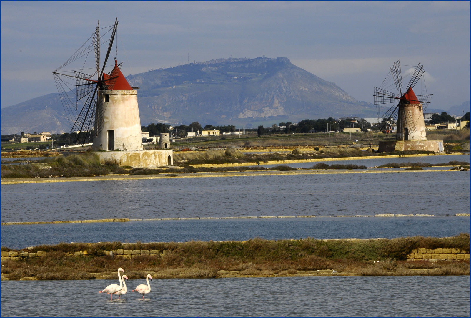 SALZLAGUNE VOR ERICE (SIZILIEN)