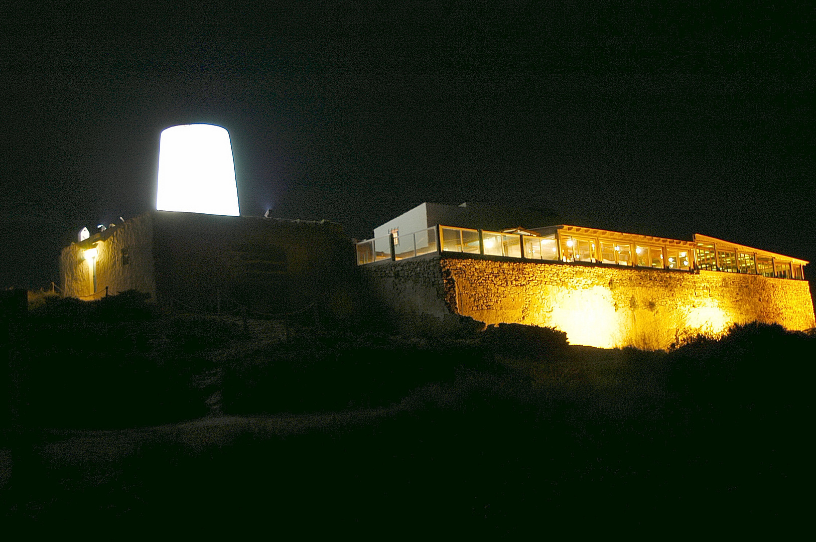 Salzmühle bei Nacht