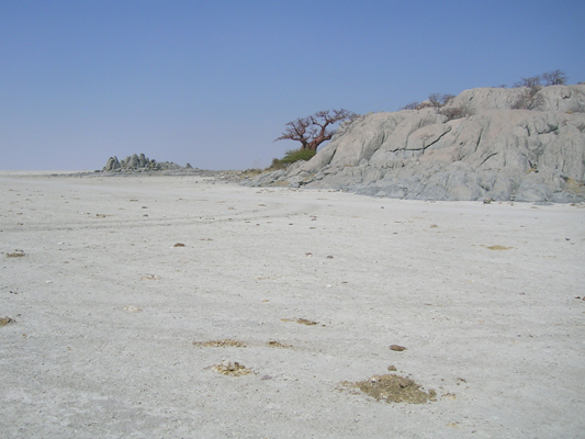 Salzpfanne in Botsuana