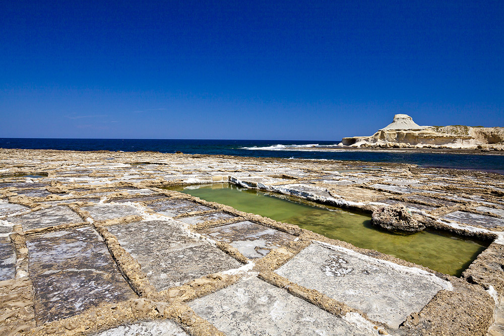 Salzpfannen auf Gozo