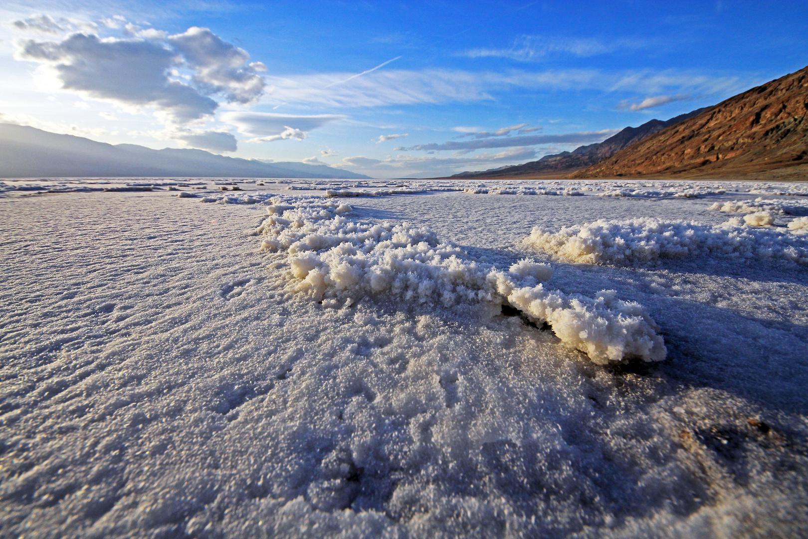 Salzsee Backwater, Death Valley, Kalifornien