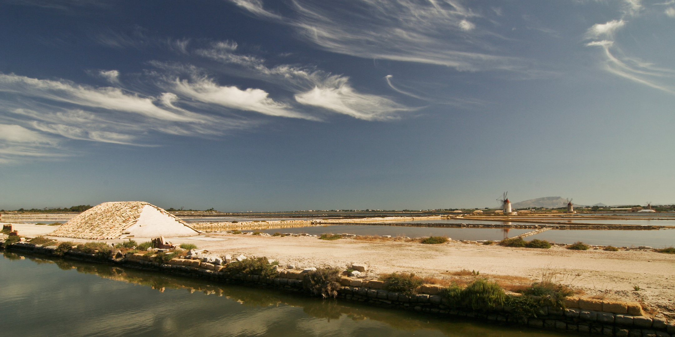 Salzsee in Sizilien