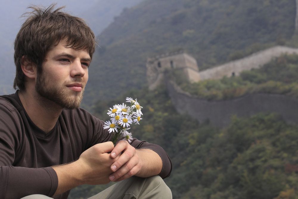 Sam on great wall of China