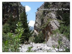 Samaria-Schlucht auf Kreta