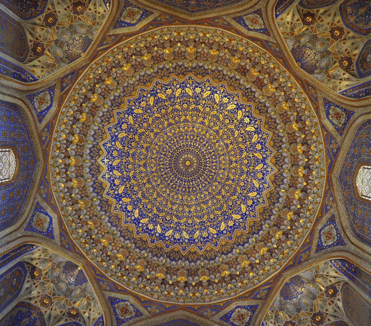 Samarkand - Gewölbedekoration im Registan
