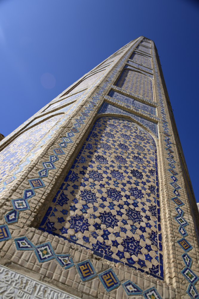 Samarkand - Minaretten Detail Bibi-Chanum-Moschee 