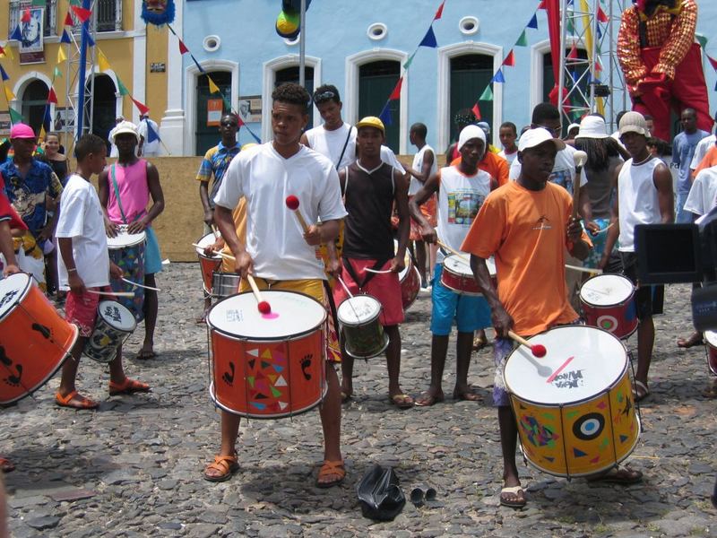 Samba Reggae no Pelorinho em Salvador