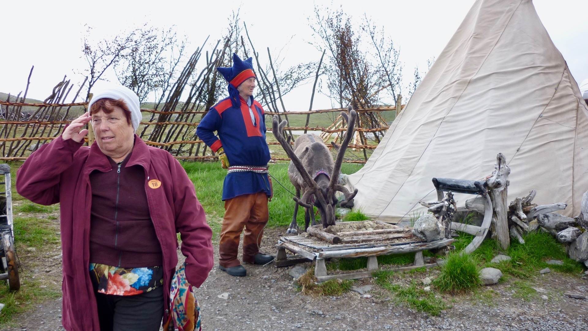 Samen am Nordkap.Aufnahme im Juli.