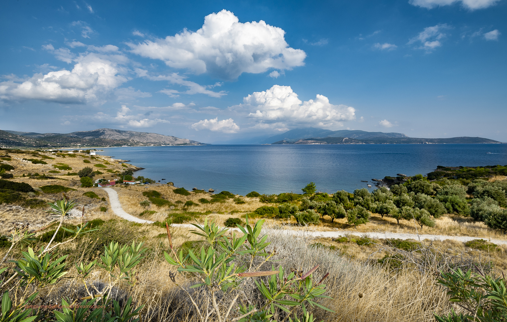 Samian Dreamscapes - View from Samos towards Cape Mykale