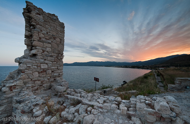 Samian skyscapes 2: castle of Pythagorion / Samos, Greece,  2010