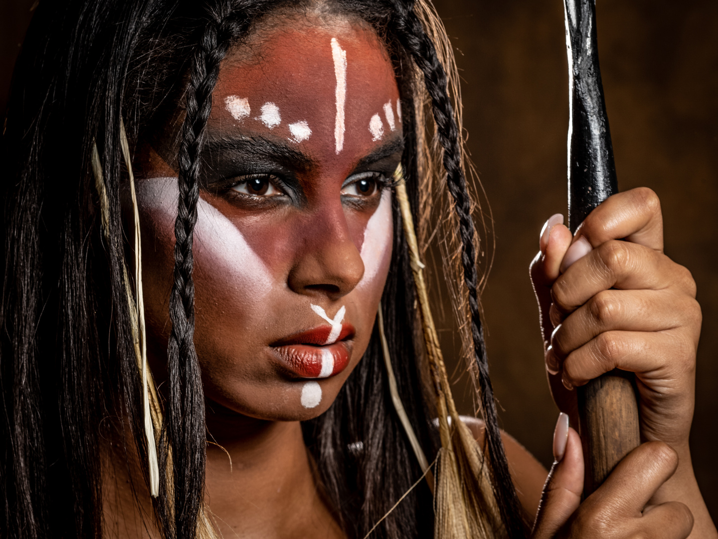 Samira 7 Foto & Bild make up, kriegerin, speer Bilder auf