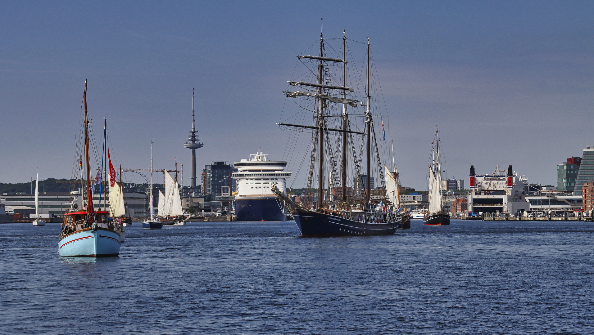 Sammeln für die Kieler Woche Ausfahrt