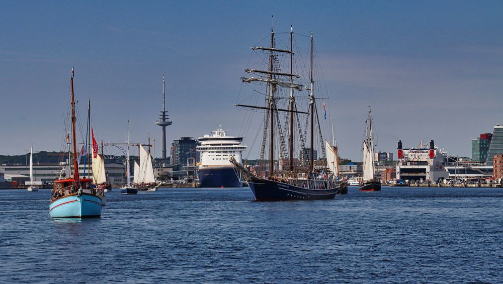 Sammeln für die Kieler Woche Ausfahrt