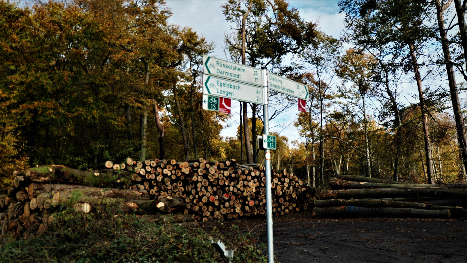 Sammelstelle für Holz