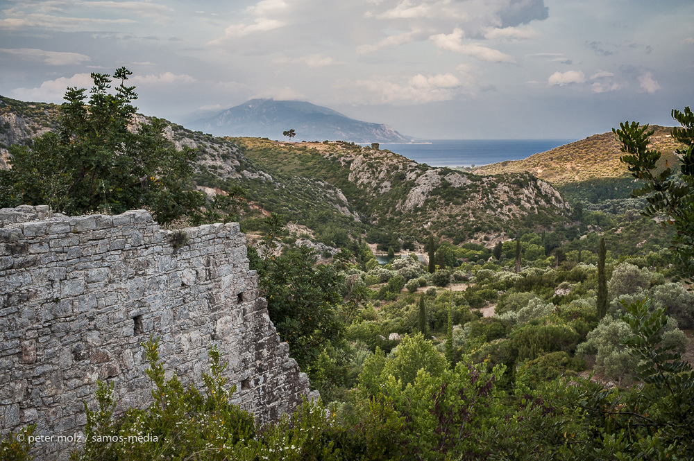 Samos - Evening over Imvrasos valley