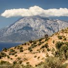 Samos/Greece - Kerkis mountain with white cloud