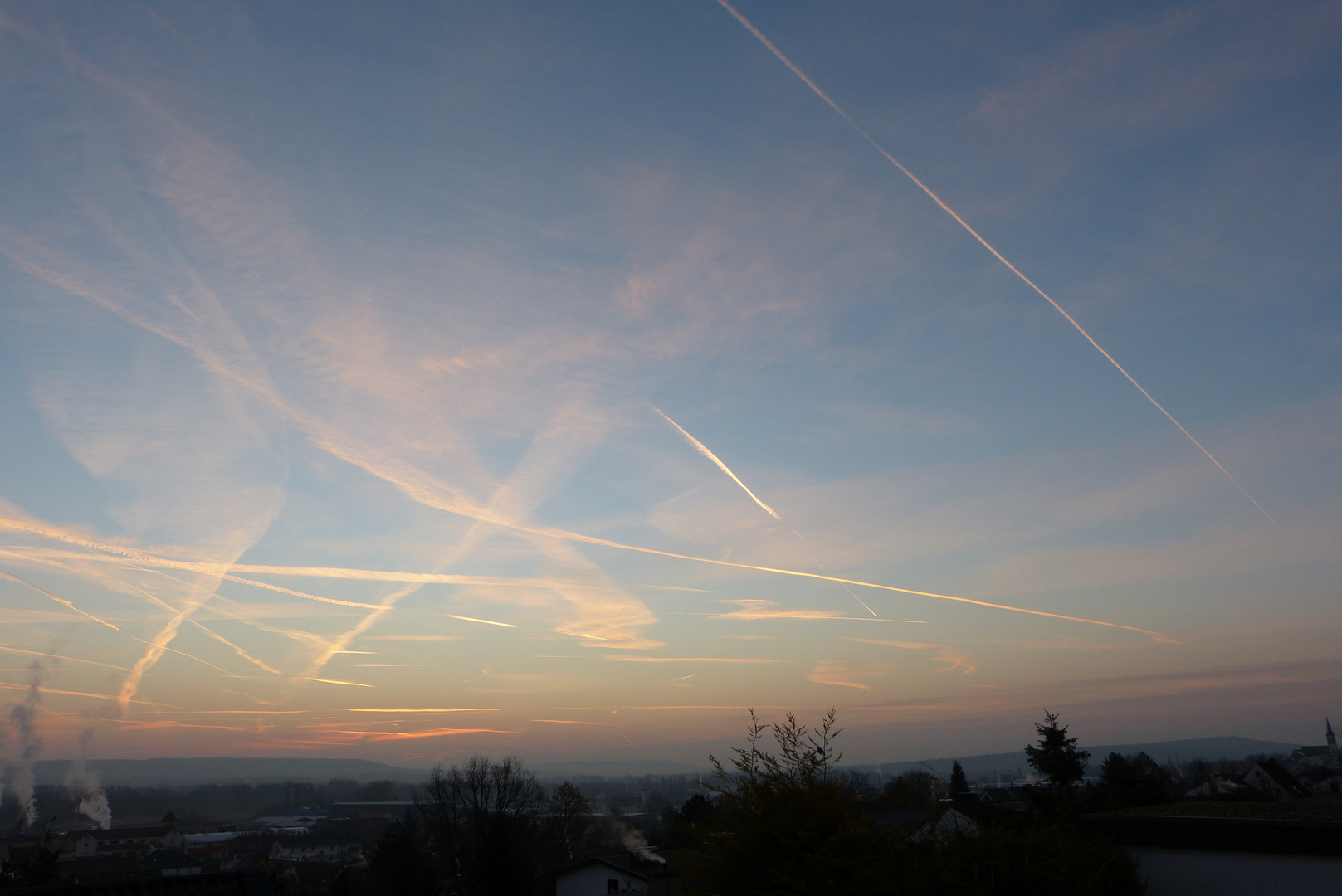 Samstag Morgen Nähe Frankfurt